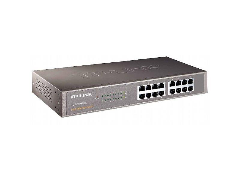 TP-Link TL-SF1016DS switch di rete Non gestito Fast Ethernet (10/100) 1U Nero