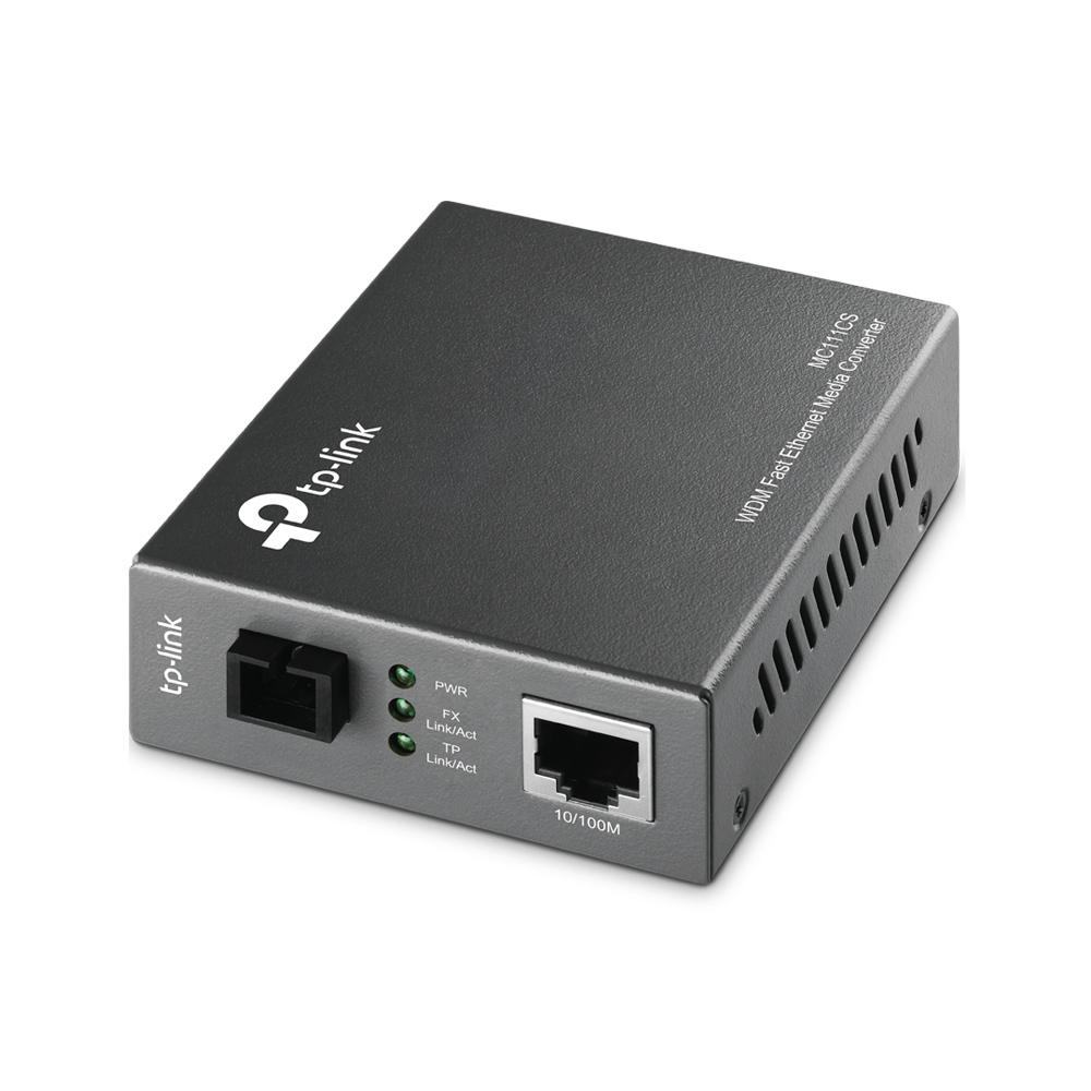 10/100Mbps RJ45 to 100Mbps single-mode SC fiber Converter, Full-duplex, Tx:1550nm, Rx:1310nm, up to 20Km, switching power adapt