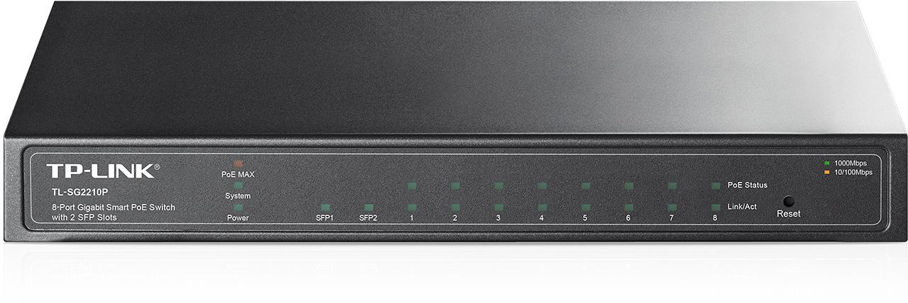 Omada Smart Switch JetStream Gigabit 8 Porte PoE 2 SFP - SG2210P