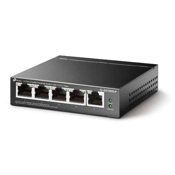 Switch desktop 5 porte Gigabit 4 porte PoE TL-SG1005LP