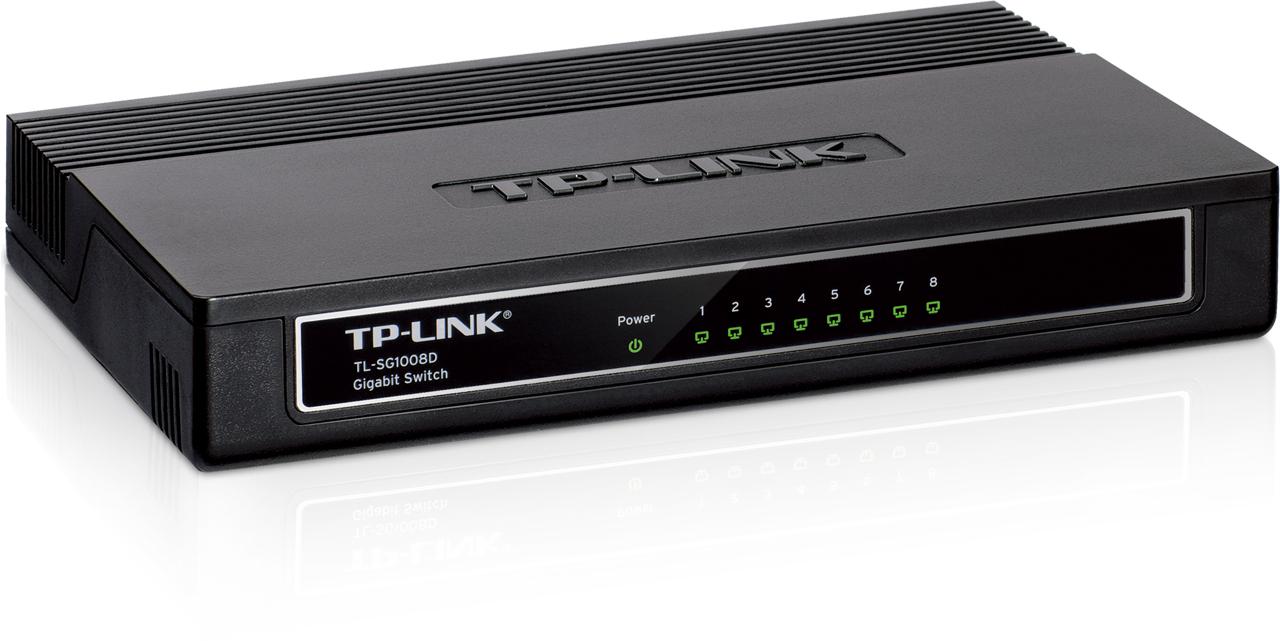 Switch desktop 8 porte Gigabit plastica TP-Link TL-SG1008D