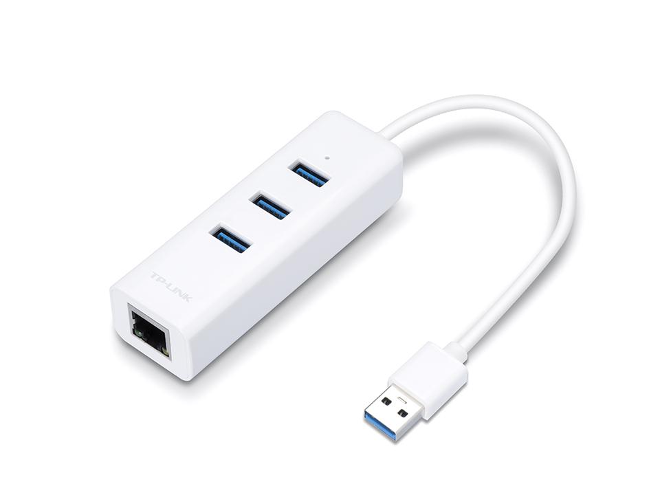 TP-Link Adattatore di rete Gigabit 3 Porte USB 3.0 UE330