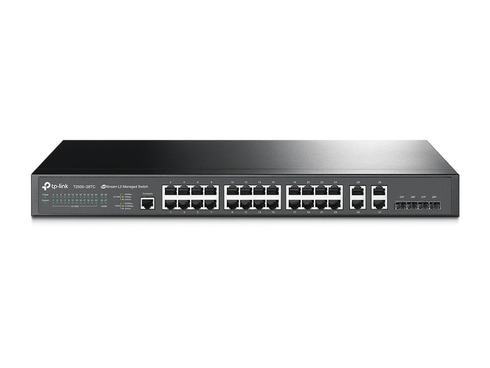 Switch Managed L2 24 Porte 4 Porte Gbit Combo T2500-28TC