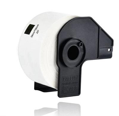White 58mmX58m Compa Brother P-Touch QL100010501060820