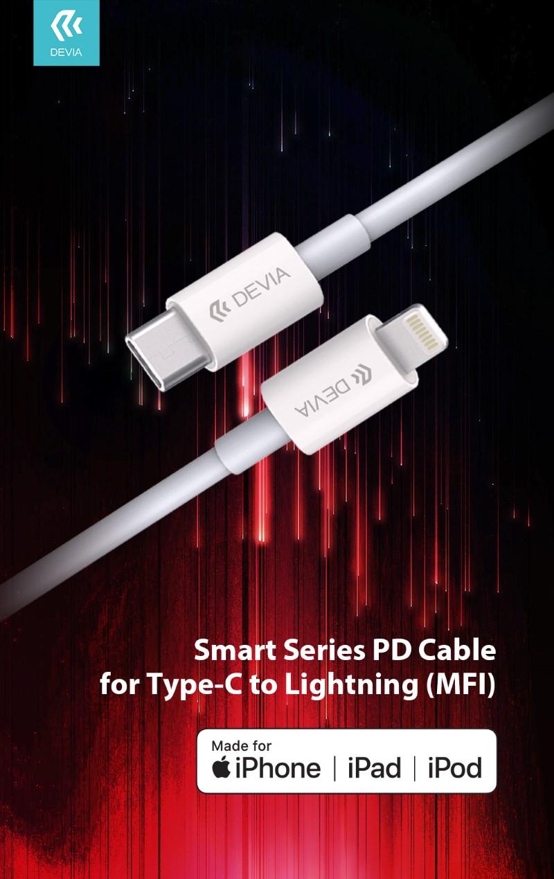 Cavo carica e dati 15 m 3A Certific. MFI Tipo-C a Lightning