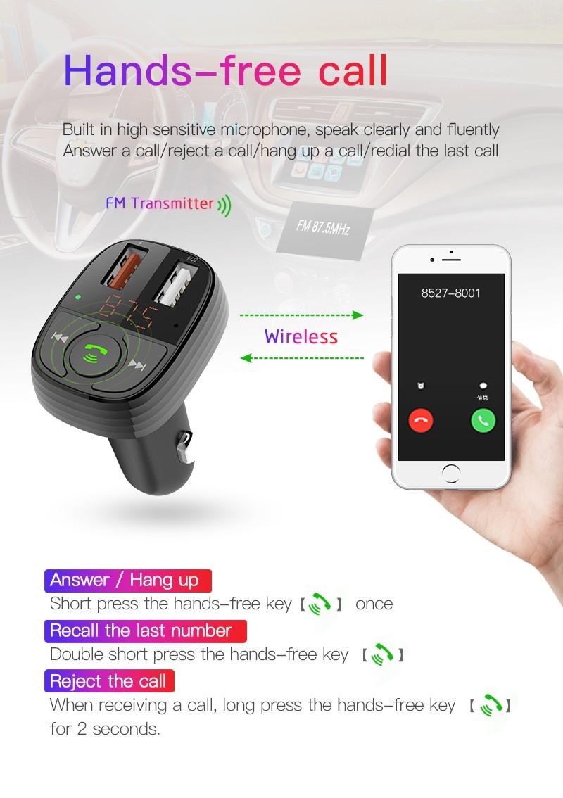 DEVIA VIVAVOCE PER AUTO FM BLUETOOTH 5.0 CON LETTORE MSD E USB DETXFBV198