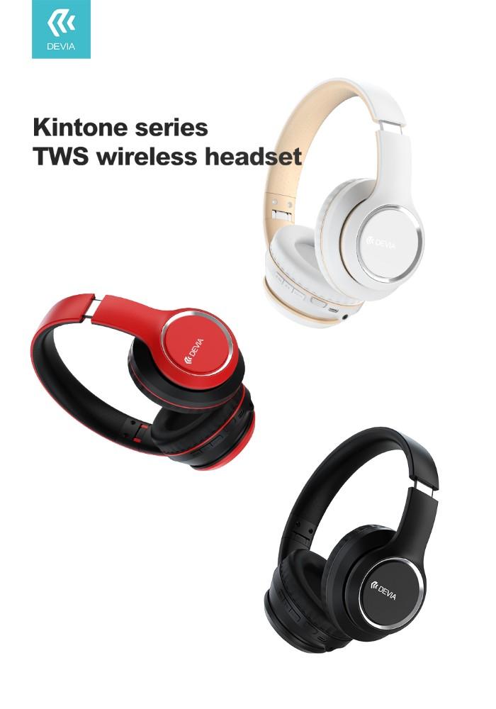 Cuffie Bluetooth 5.0 EM039 TWS Kintone Hi-Fi Bianca