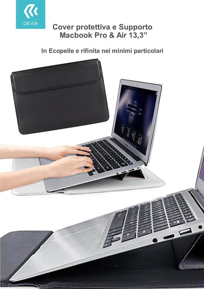 Cover protettiva per Macbook Pro e Air 133 2020 colore Nera