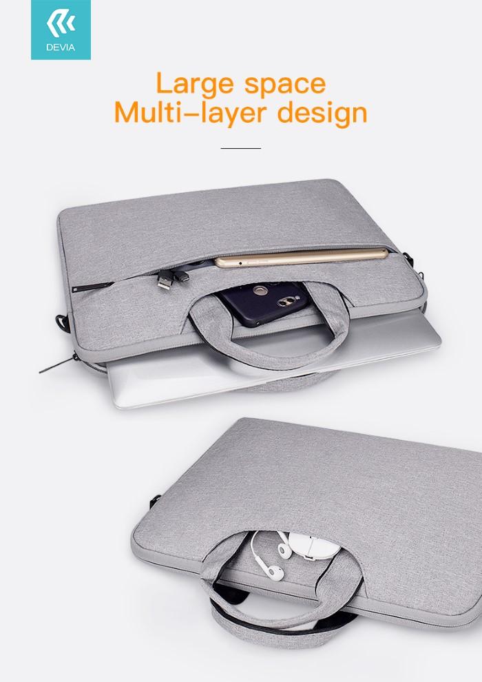 Borsa porta Macbook Pro 16" 2021 Water proof colore Grigio