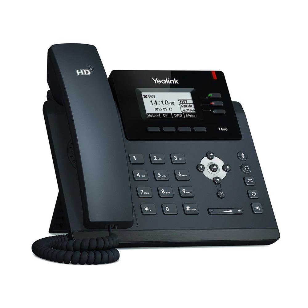 Yealink SIP-T40G | Telefono VoIP | 2x RJ45 1000 Mb/s, schermo, PoE