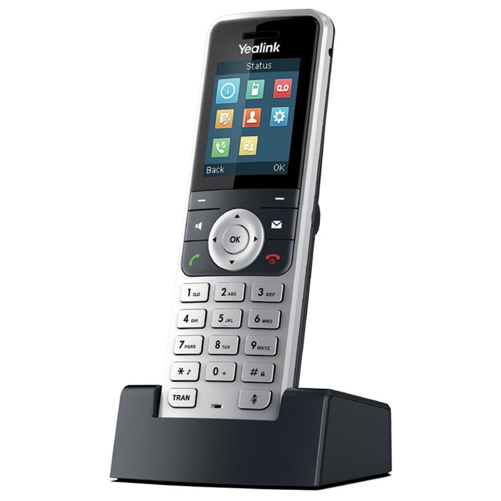Yealink W53H cornetta del telefono Ricevitore telefonico DECT Identificatore di chiamata Nero, Argento