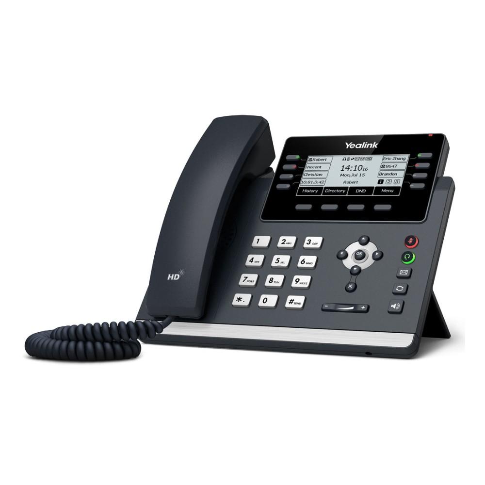 Yealink SIP-T43U | Telefono VoIP | 2x RJ45 1000 Mb/s, schermo, PoE, USB