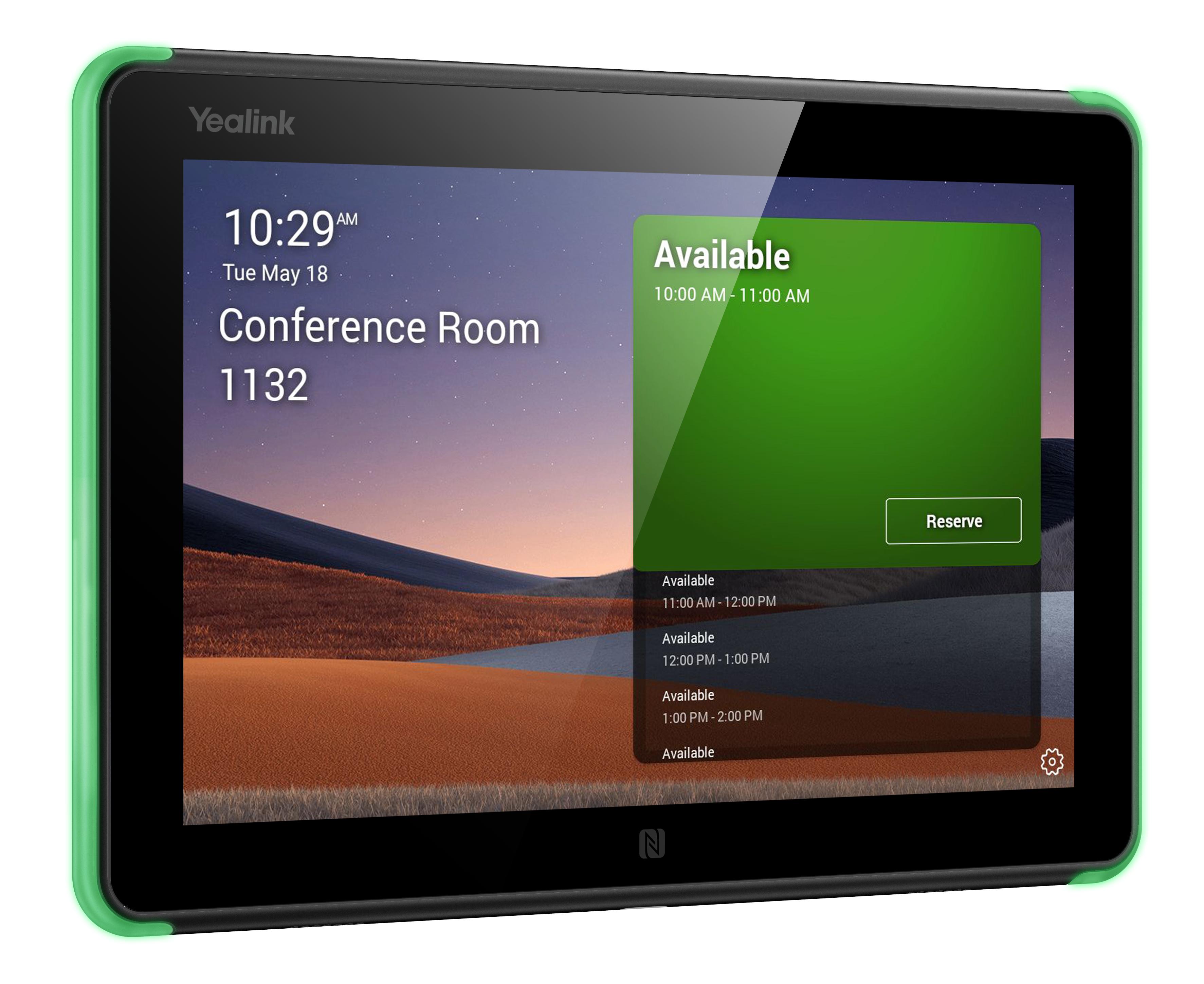 Roompanel - professional multi-function room scheduling device with 8-inch touch screen - Teams