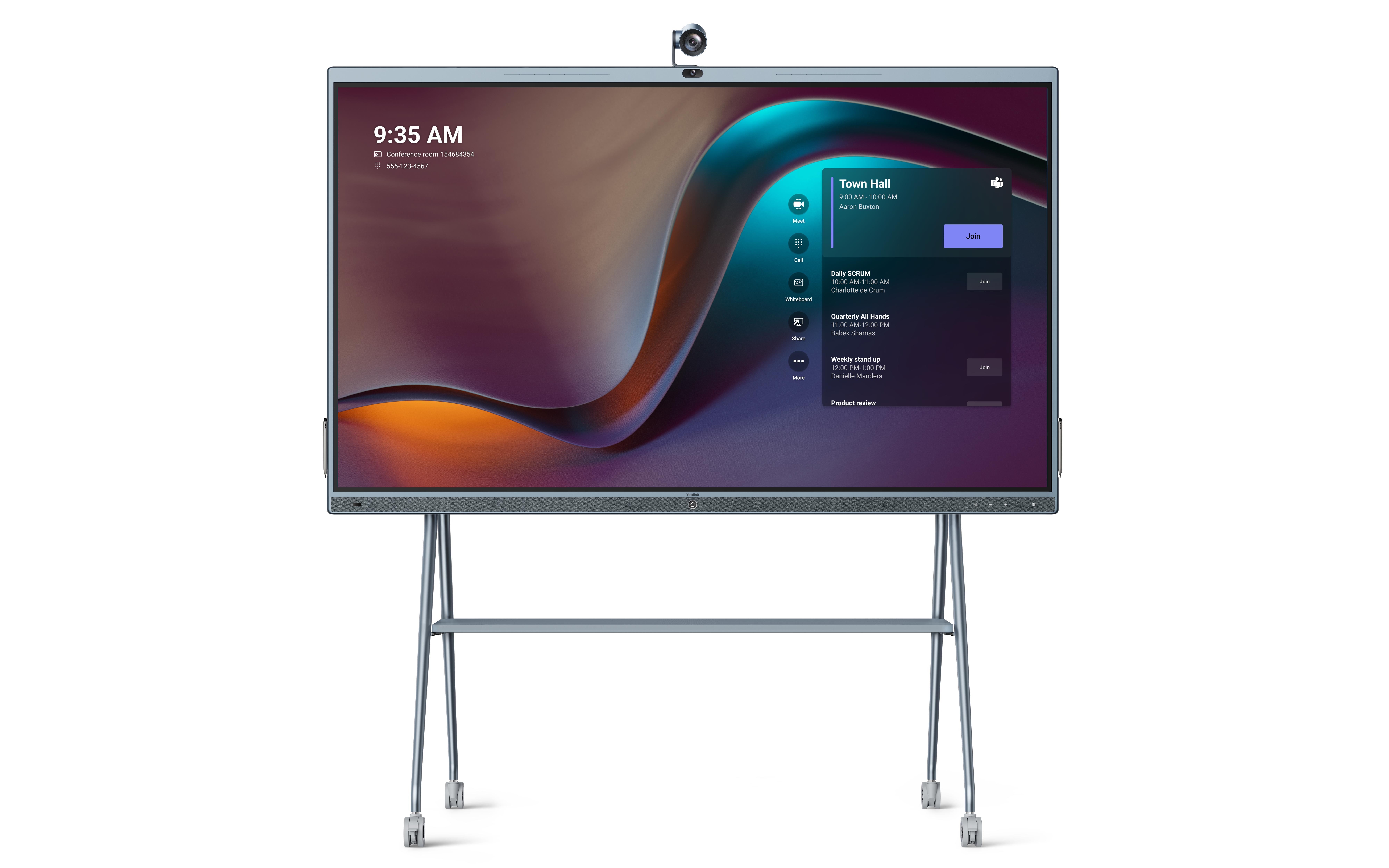 MeetingBoard for Small and Medium Rooms Manager Office 1x 86 inch all-in-one Collaboration Display power adapter wallmount bra