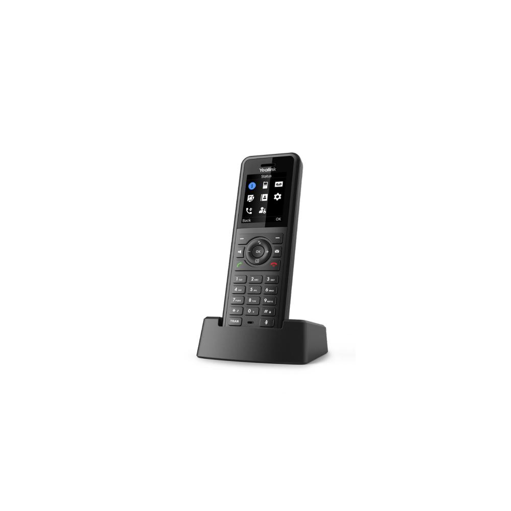 Rugged DECT handset with IP54 protection rating Scratch resistant disinfectant resistant 1.8"" 128 x 160 TFT color screen wit