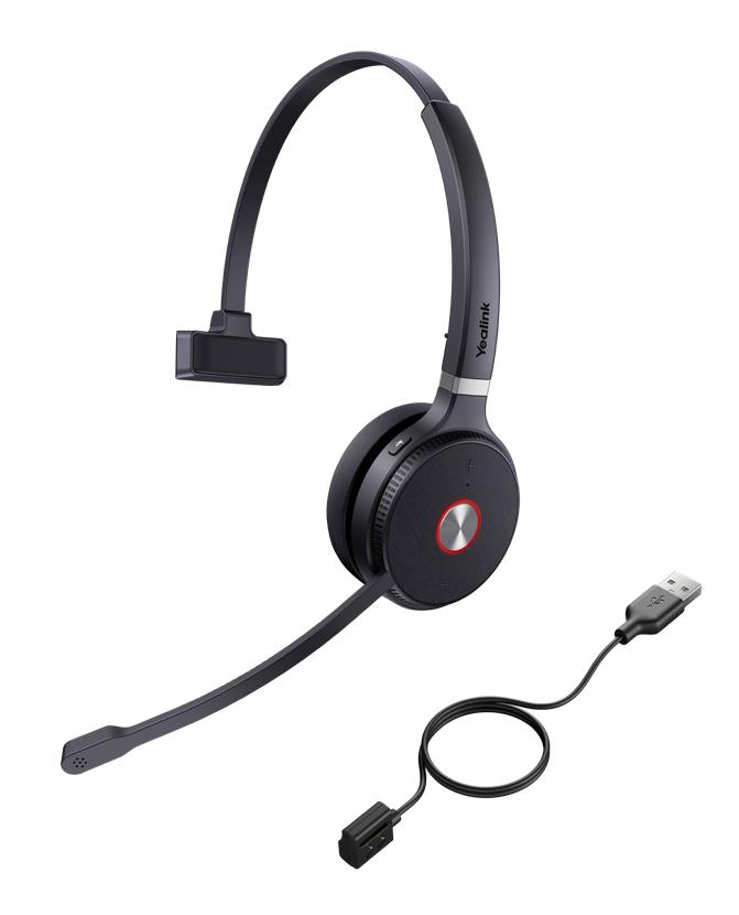 Yealink WHM621 Auricolare Wireless A Padiglione Ufficio Nero