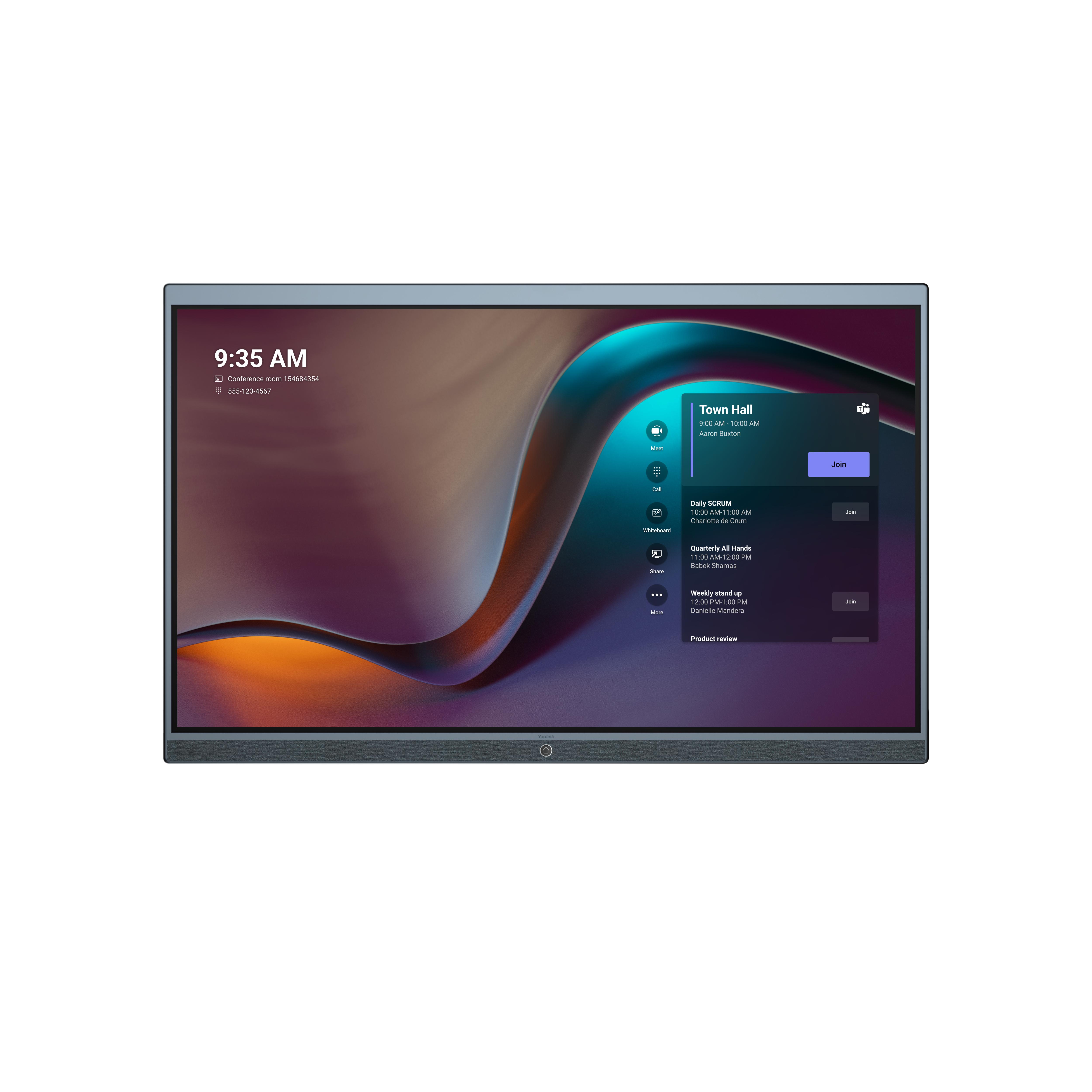 Yealink Meeting Board ETV65 Touchscreen esteso