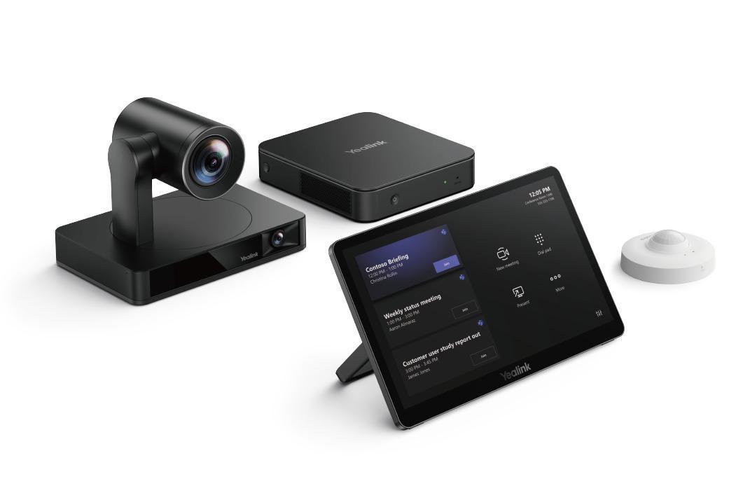 Natives Microsoft Teams Rooms-System fr mittelgroe bis groe Rume- 1x UVC86 12X optische PTZ 4K intelligente Kamera VCR20 Fernbe