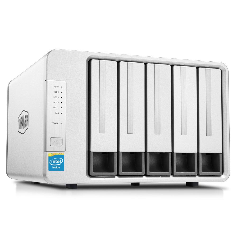 TerraMaster F5-221 server NAS e di archiviazione Desktop Intel® Celeron® J3355 2 GB 0 TB Grigio