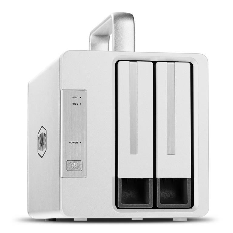 Box RAID per 2 HDD/SSD 2.5" / 3.5" - Sata 6Gbps - 3 porte Thunderbolt 3 - 1 port DisplayPort - Alimentatore ext.