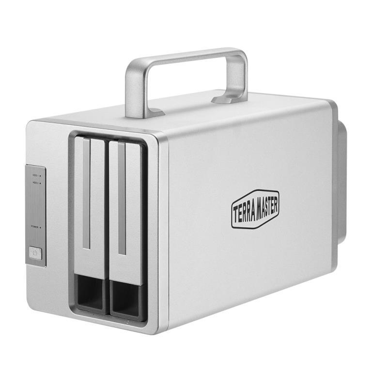 Box RAID per 2 HDD/SSD 2.5" / 3.5" - Sata 6Gbps - 3 porte Thunderbolt 3 - 1 port DisplayPort - Alimentatore ext.