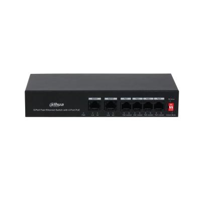 Dahua Technology PoE DH-PFS3006-4ET-36 switch di rete Fast Ethernet (10/100) Supporto Power over Ethernet (PoE) Nero