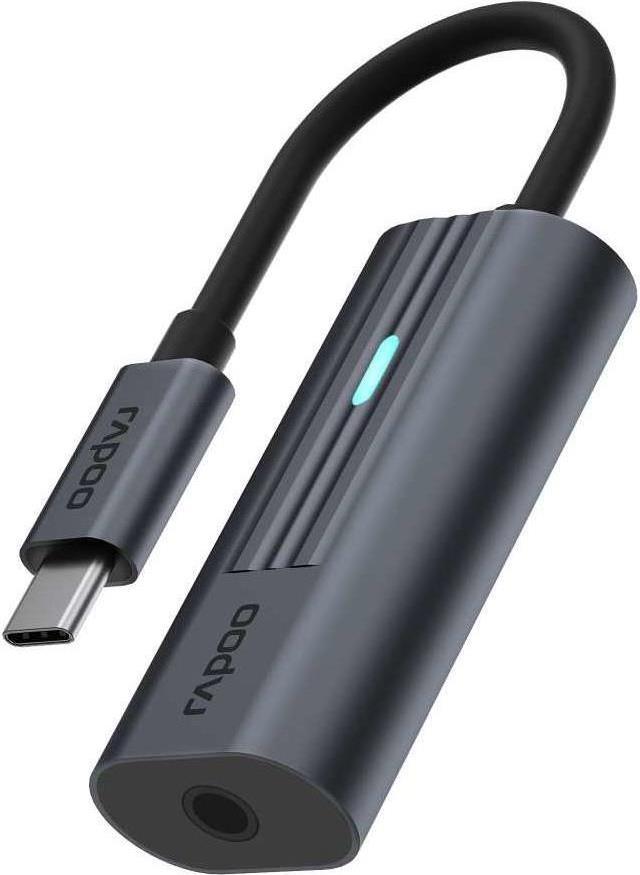 Rapoo USB-C Adapter grau USB-C auf 3,5