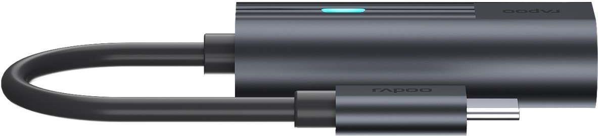 Rapoo USB-C Adapter grau USB-C auf Gig