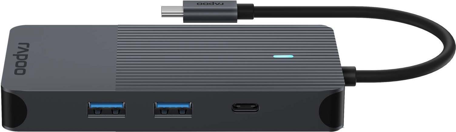Rapoo UCM -2005 Interfaccia Scheda/Adattatore 3 - 5 mm - DisplayPort - HDMI - RJ -45 - USB 3.2 Gen 1 (3.1 Gen 1) - USB Type -C