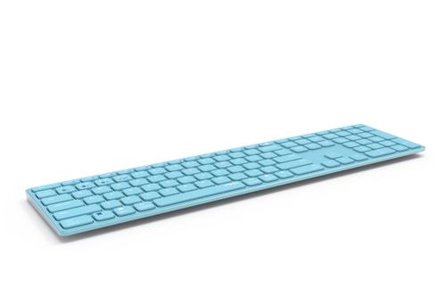 Rapoo E9800M tastiera RF senza fili + Bluetooth QWERTZ Tedesco Blu