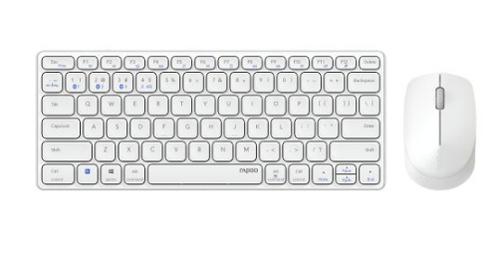 Hama 9600M tastiera Mouse incluso QWERTY Tedesco Bianco