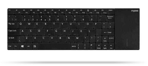Rapoo E2710 tastiera RF Wireless QWERTZ Tedesco Nero, Acciaio inossidabile
