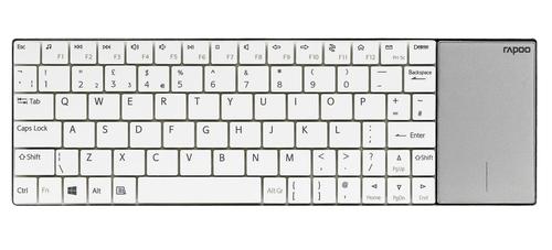 Rapoo E2710 tastiera RF Wireless QWERTZ Tedesco Bianco