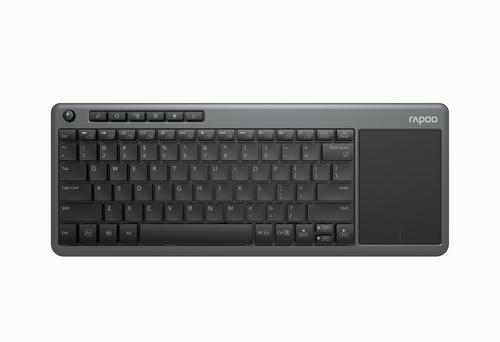 Rapoo K2600 tastiera RF Wireless QWERTZ Tedesco Nero Grigio