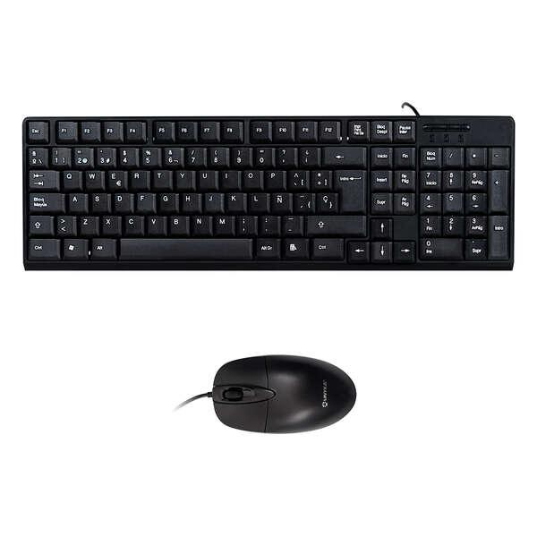 UNYKAch 50535 tastiera Mouse incluso USB QWERTY Spagnolo Nero