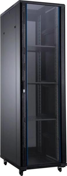 Aiten Data AI8142 Armadio rack da pavimento 19" - Da 22U a 42U - 4 ventole da 120 mm - Porta in vetro - Blocco di sicurezza - P
