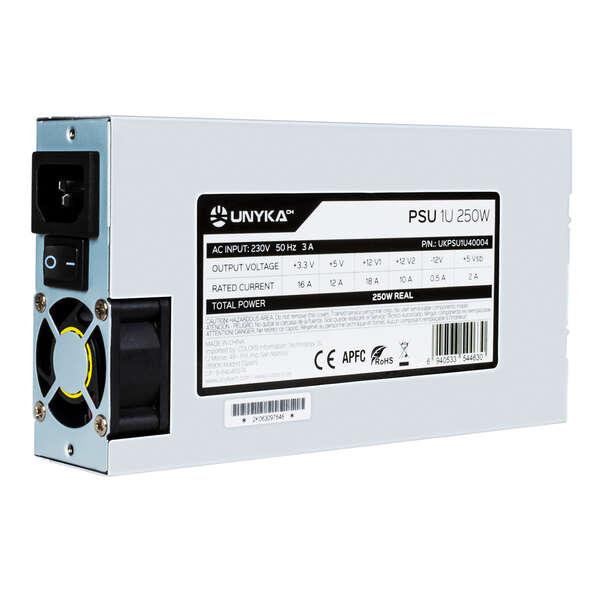 UNYKAch UKPSU1U40004 alimentatore per computer 250 W 204 pin ATX Flex ATX Argento