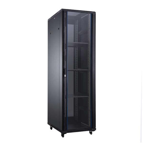 Aiten Data AI6822S Armadio da Pavimento 22U - Larghezza 600 - Profondit 800 - senza Accessori - Ruote con Freno - Colore Nero