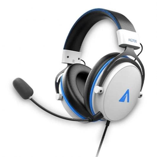 ABYSM AG700 Pro 7.1 White Auricolare Cablato A Padiglione Giocare Blu Bianco
