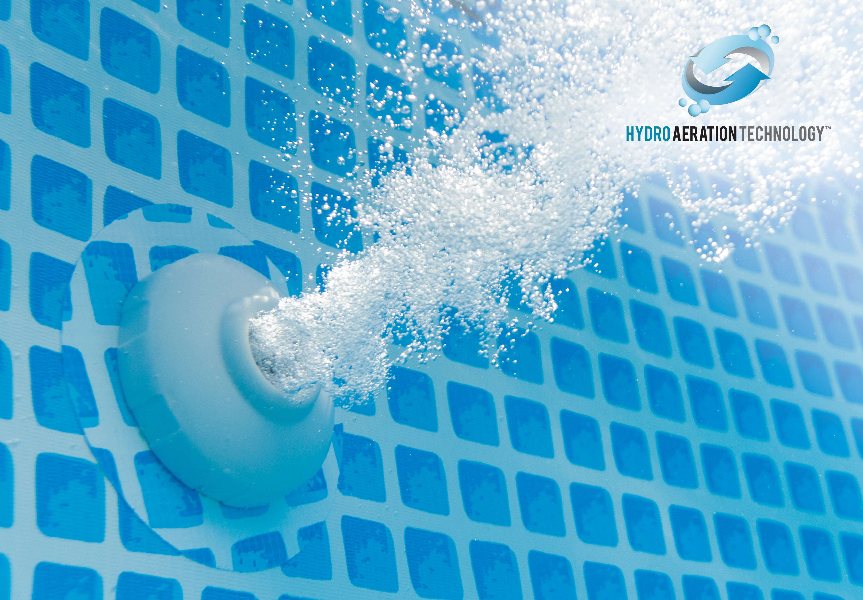 Set piscina con telaio Rondo 366 cm x 76 cm sistema di filtraggio a cartuccia blu ECO 604G