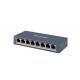 HIKVISION SWITCH 8 PORT GIGABIT UNMANAGED SWITCH 8 GIGABIT RJ45 PORTS DESKTOP STEEL CASE UNMANAGED