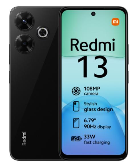 XIAOMI REDMI 13 NFC 6128GB DS MIDNIGHT NERO