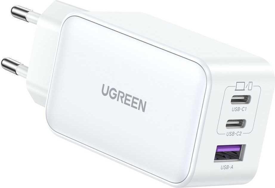 Caricabatterie rapido Nexode USB-A2USB-C 65 W GaN Tech bianco (15334)