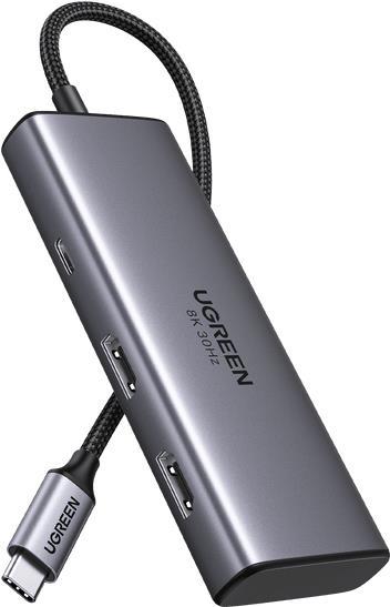 Ugreen Revodok 206 - USB Tipo -C - HDMI - USB 3.2 Gen 1 (3.1 Gen 1) Tipo -A - USB 3.2 Gen 1 (3.1 Gen 1) Tipo -C - 5000 Mbit/S -