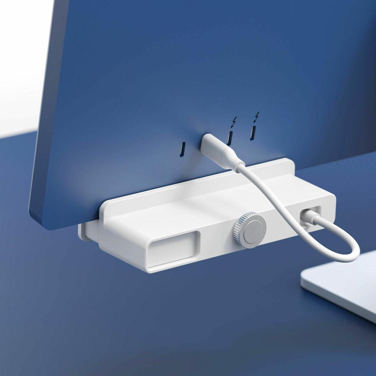 HYPER HD34A6 hub di interfaccia USB 3.2 Gen 1 3.1 Gen 1 Type-A 5 Mbit/s Bianco (HYPERDRIVE 5-IN-1 USB-C HUB FOR IMAC)