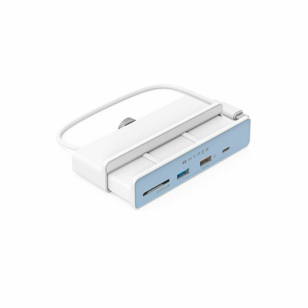 HYPER HD34A8 replicatore di porte e docking station per notebook USB 3.2 Gen 1 [3.1 Gen 1] Type-C Bianco (HYPERDRIVE 5IN1 USB-C