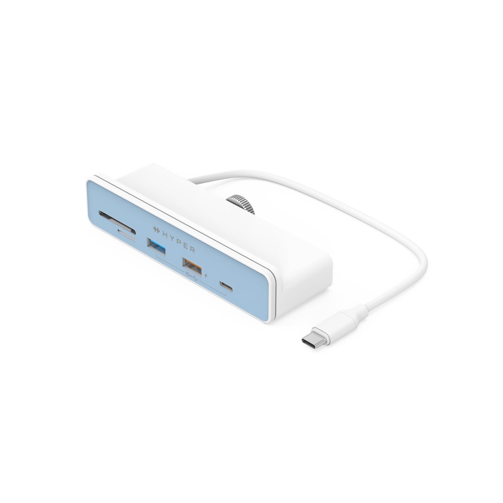 HYPER HD34A8 replicatore di porte e docking station per notebook USB 3.2 Gen 1 [3.1 Gen 1] Type-C Bianco (HYPERDRIVE 5IN1 USB-C