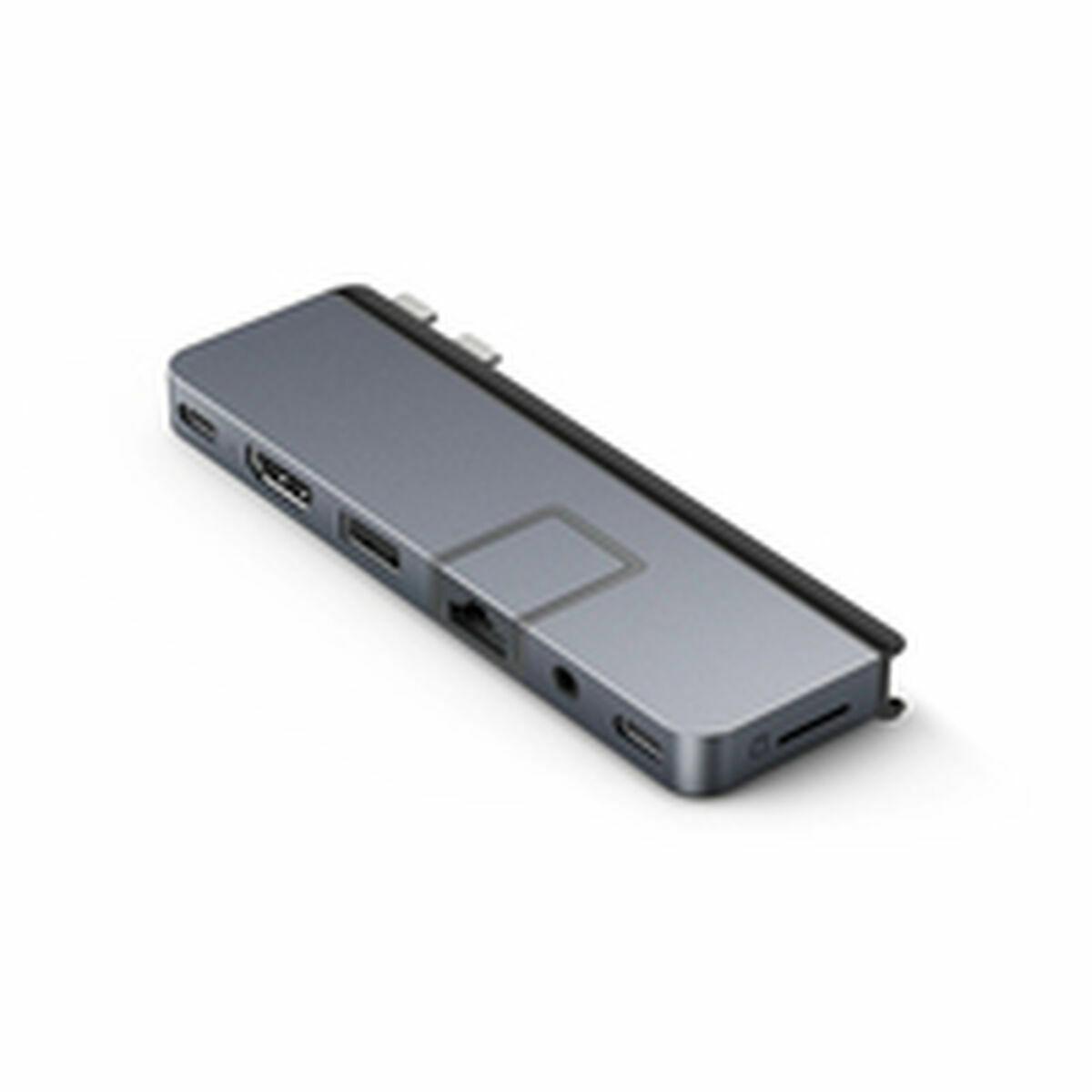 HYPER HD575-GRY-GL replicatore di porte e docking station per notebook USB 3.2 Gen 1 3.1 Gen 1 Type-C Grigio (HyperDrive DUO Pr