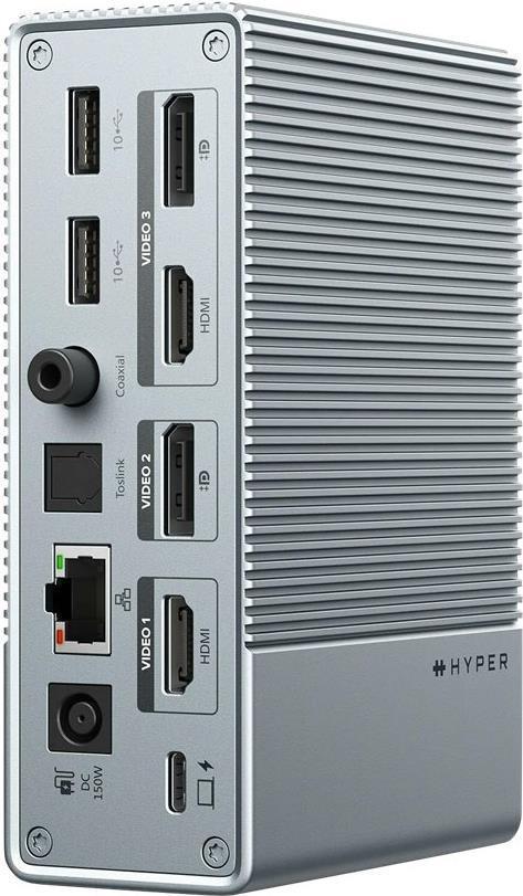 Targus HDG215-EU replicatore di porte e docking station per laptop Cablato USB 3.2 Gen 1 [3.1 Gen 1] Type-C Argento (GEN2 15IN1