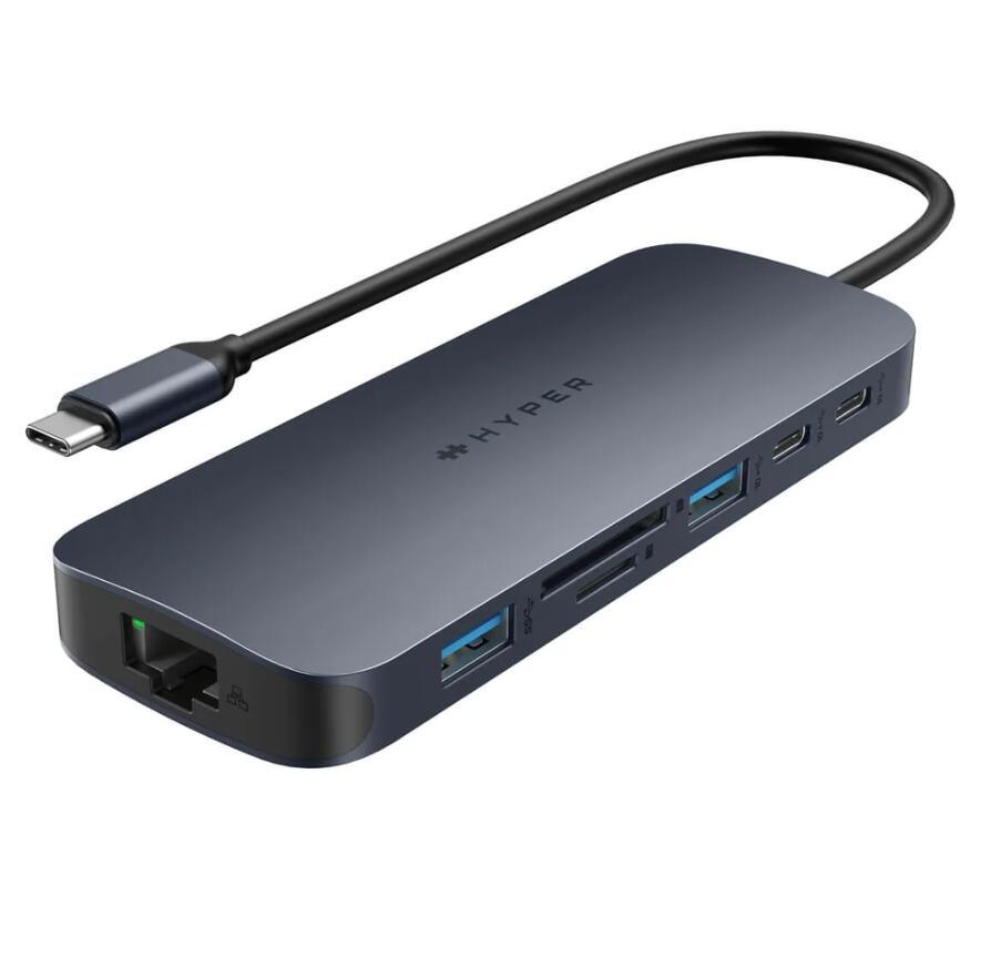 Hub Hyper Drive EcoSmart Gen.2 Dual HDMI USB-C 11-in-1 con pass-thru PD3.1 da 140 W - Per dispositivi abilitati MST